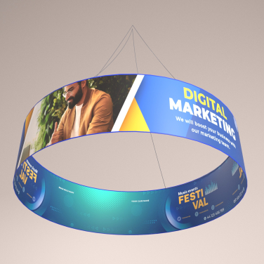 Round Trade Show Hanging Sign (Large)