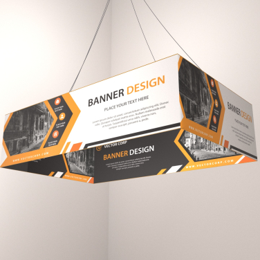 Square Trade Show Hanging Sign (Small)